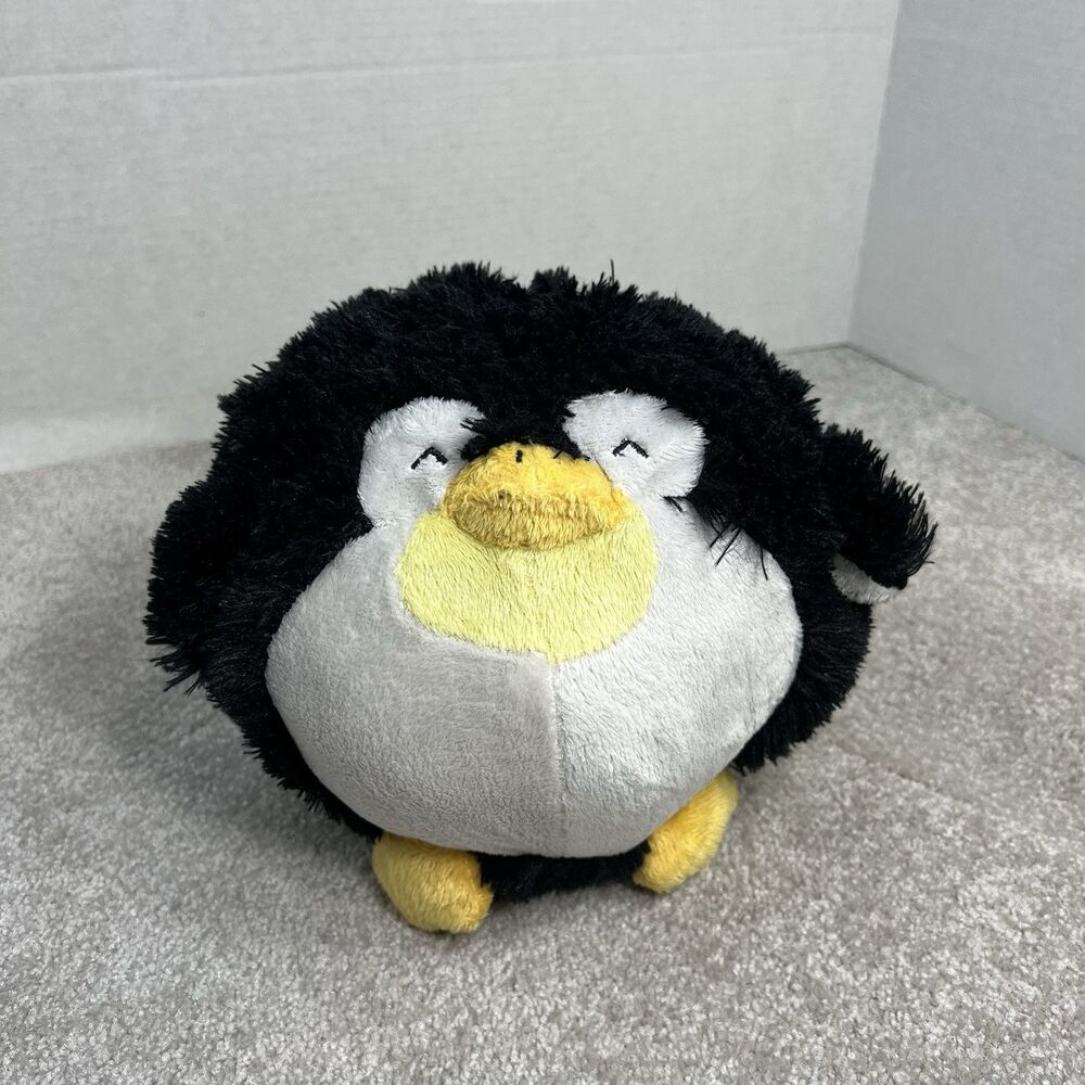 Squishable Penguin Plush 15" Round Stuffed Animal Black & White Yellow Beak 2011